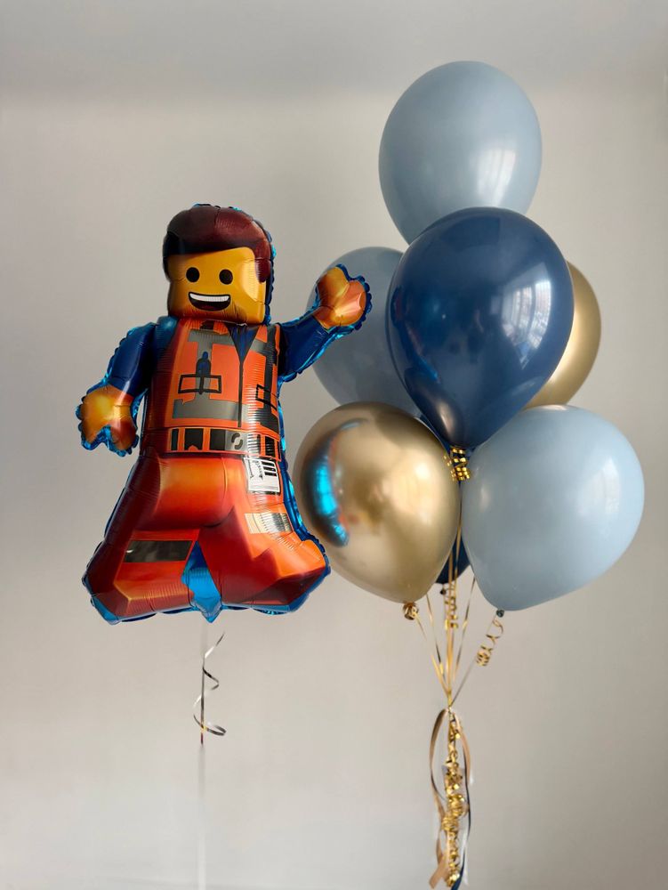 Воздушные гелиевые шарики с доставкой по Хабаровску Лего №4960