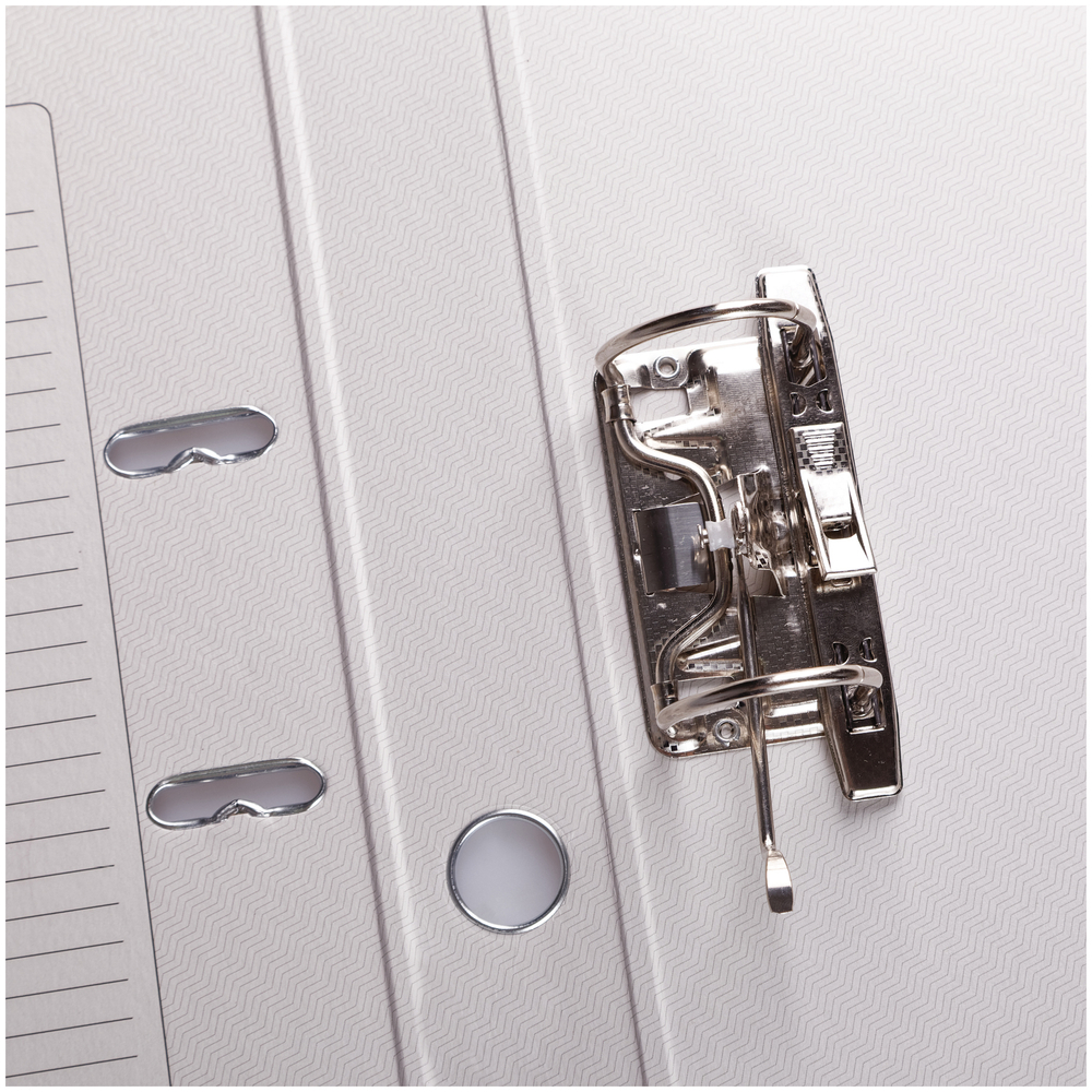 Папка-регистратор OfficeSpace, 50мм, бумвинил, с карманом на корешке, бордовая