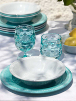 Набор яхтенной небьющейся посуды на 4 человек, Aqua