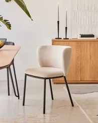 Стул Ciselia бежевый шенилл