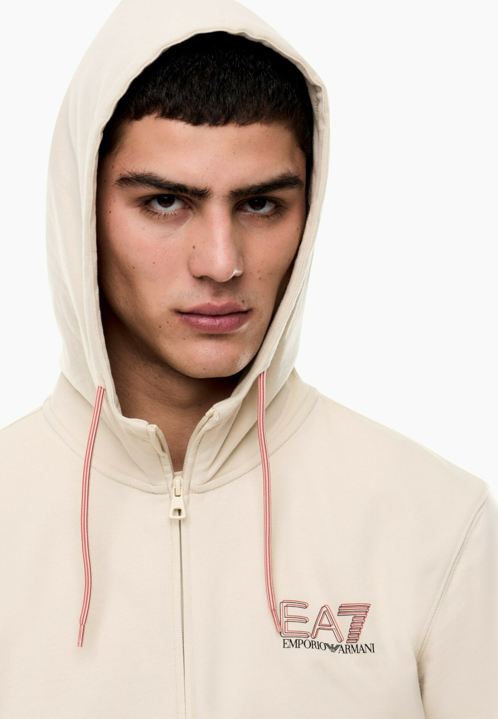 EA7 Emporio Armani Толстовка на молнии - Бежевый