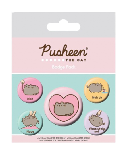 Набор значков Pusheen Пушин (Nah)