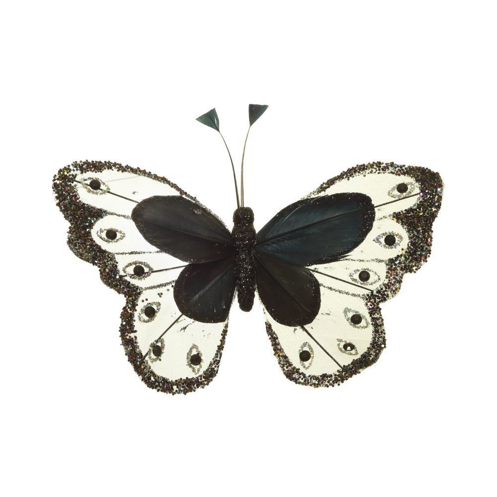 GAEM Изделие декоративное на клипсе "Бабочка", L17 W2 H12 см, 3в.