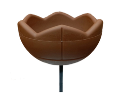 Садовый цветник Гейзер-1 с вазоном 500, цвет терракот, высота 750