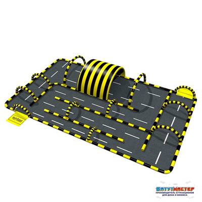 Надувная трасса «Чемпионат» для соревнований, 18×12×3 м