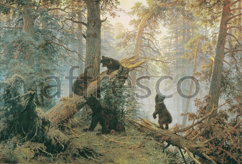 Фреска Shishkin Ivan, Morning in a Pine Forest