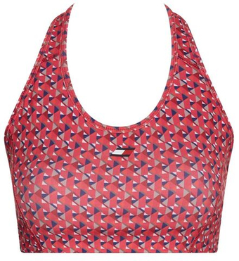 ТОП теннисный Tommy Hilfiger Mid Intensity AOP Racer Bra - Розовый