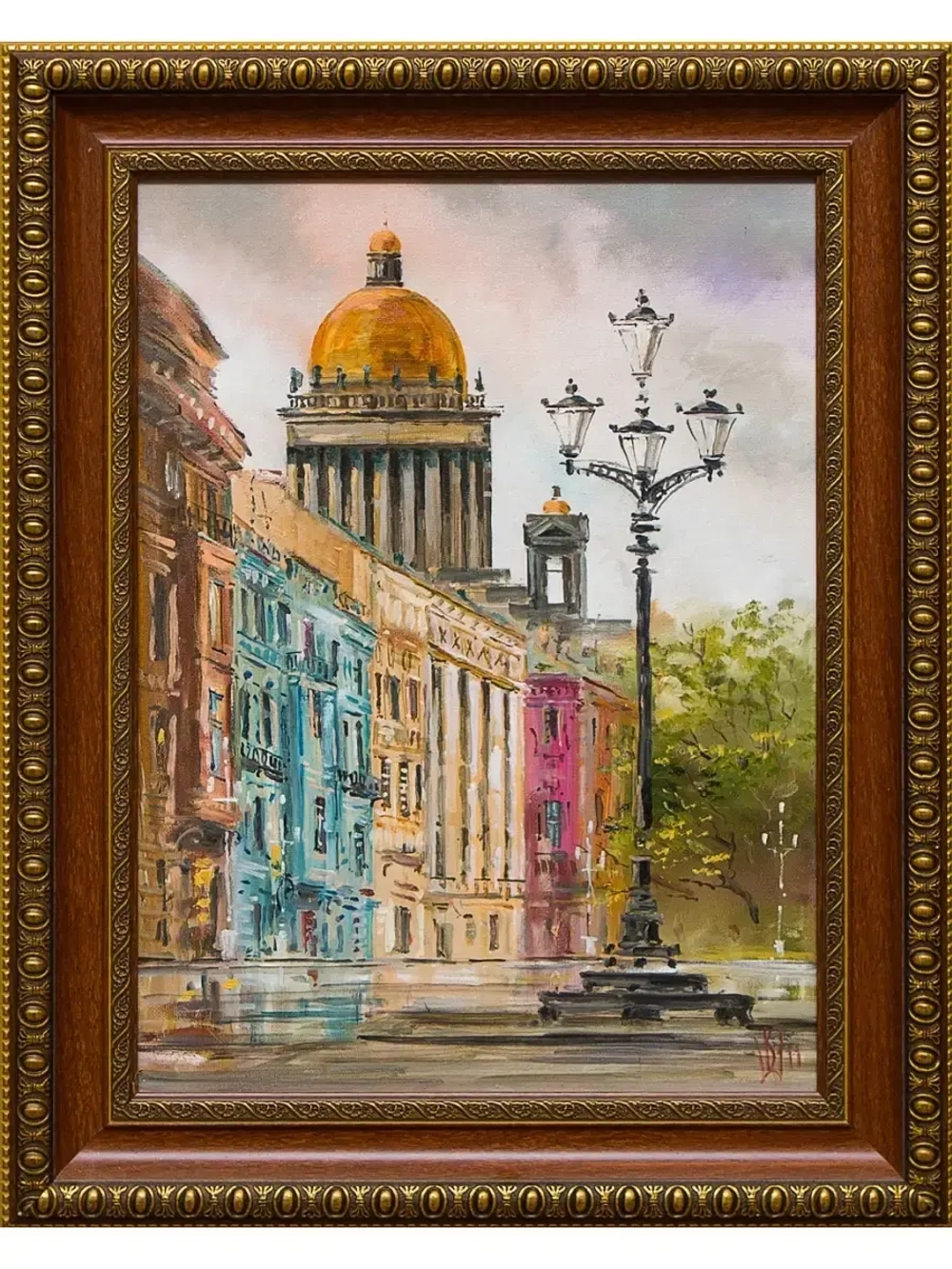 Картина маслом Исаакиевский собор. Фонарь Шеренкова
