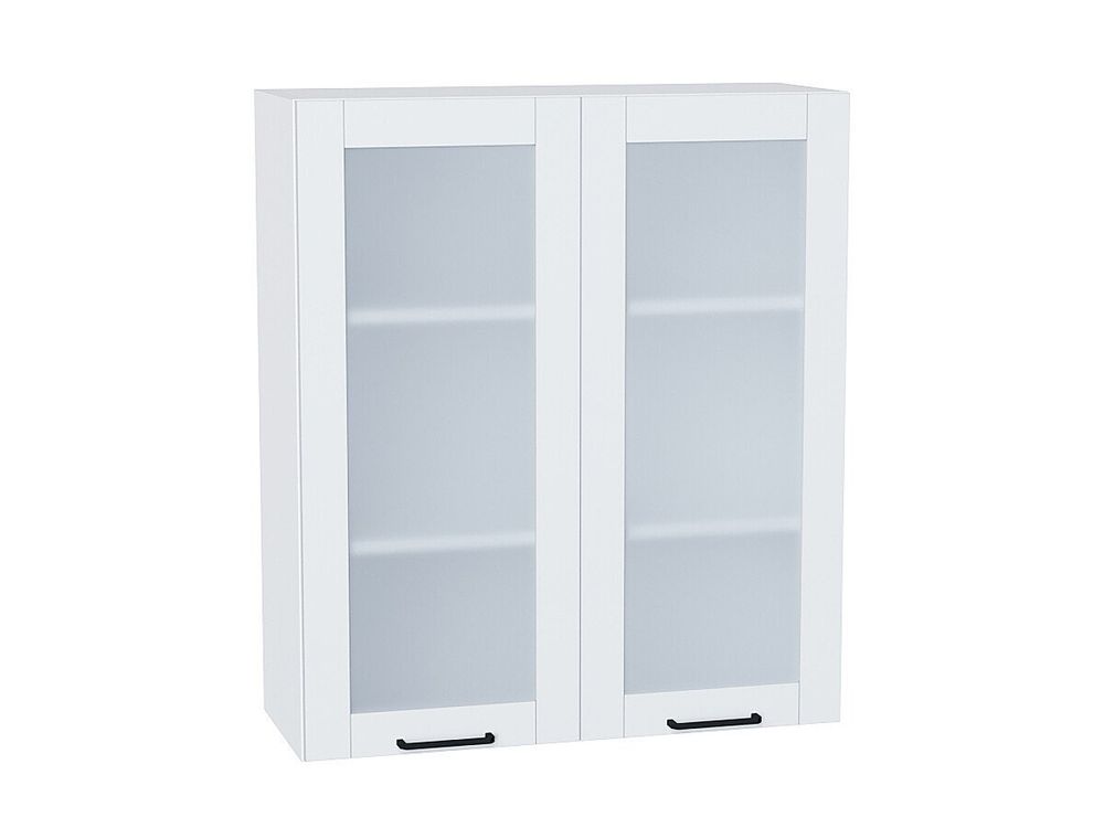 Шкаф верхний с 2-мя остекленными дверцами Флэт Плюс