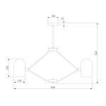 Люстра на штанге Eurosvet BAMBOLA 60157/8 4690389201103