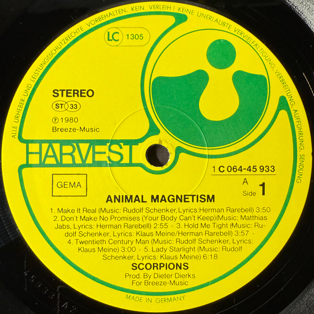 Scorpions - Animal Magnetism (Германия 1980г.)