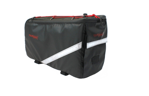 Велосумка на багажник, ТЕРМО, р-р 35х22х15см, цвет черный. Серия CITY. TOURBIKE