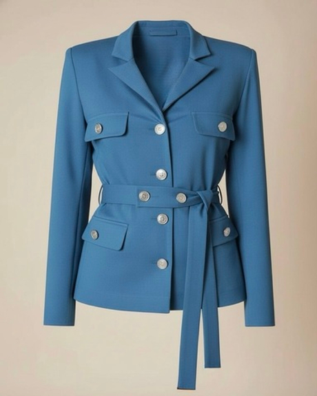 Жакет "Истинная леди" в бирюзе