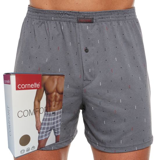 Трусы мужские семейные для больших мужчин Cornette Comfort серый орнамент 008/257