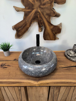 Раковина из мрамора Donut Grey DM-65868 45х45х15 из натурального камня
