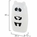 Точилка с ластиком 2 в 1 BRAUBERG KIDS "Панда", 2 отверстия, блистер, 271988