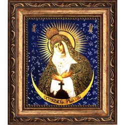 Остробрамская икона Божьей матери на холсте.