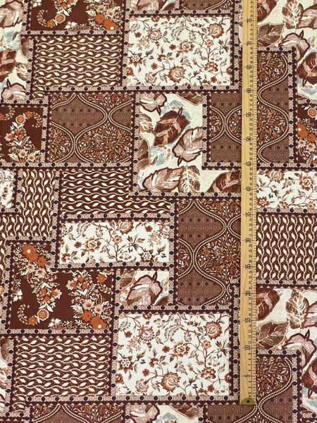 ВИНТАЖНЫЙ ПЭЧВОРК, ФЛОРА И ГЕОМЕТРИЯ - 100% хлопок 3