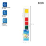 Краски акварельные ГАММА "Классическая", 8 цветов, медовая, без кисти, пластиковая коробка, европодвес, 1009192