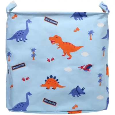 Корзина для хранения с ручками «ФРАТТИ БУМ», принт динозаврики, 33*33*33см (лейбл Селфи)