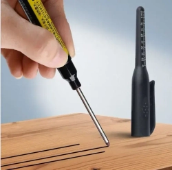 Маркеры строительные разметочные с длинным наконечником длиной 45мм, черные 5 шт.