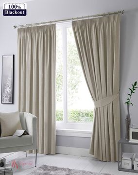 Палермо Blackout 100% (дымчато-серый) Шторы Канвас Блэкаут