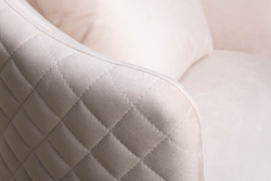 Кресло вращающееся Garda Decor Verona Colt 002-BEG бежевое/золотое