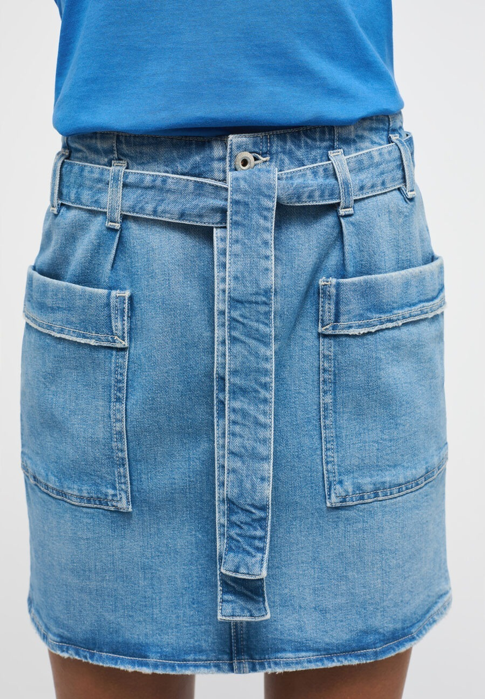 Юбка джинсовая женская MUSTANG Cargo Skirt