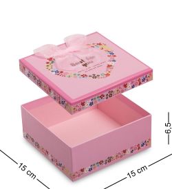 WG-29/1-A Коробка подарочная «Квадрат» цв.розовый