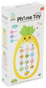 Интерактивный телефон "Ананас", желтый