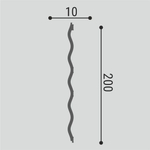 BelloDeco. Стеновая панель СП 01/2, (200x10x2000мм). Полимер, композит