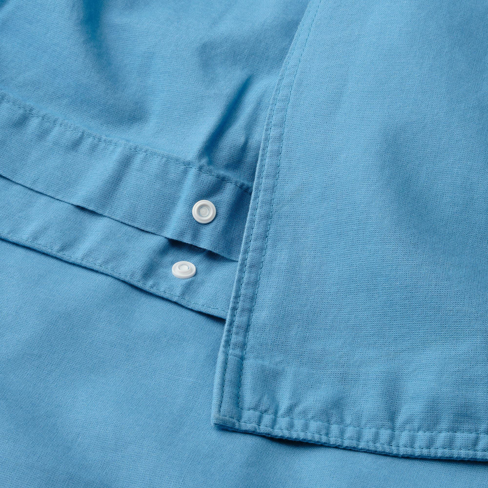 Комплект постельного белья IKEA ANGSLILJA (ЭНГСЛИЛЯ), Двуспальный, Синий, 240x220, 50x80 см