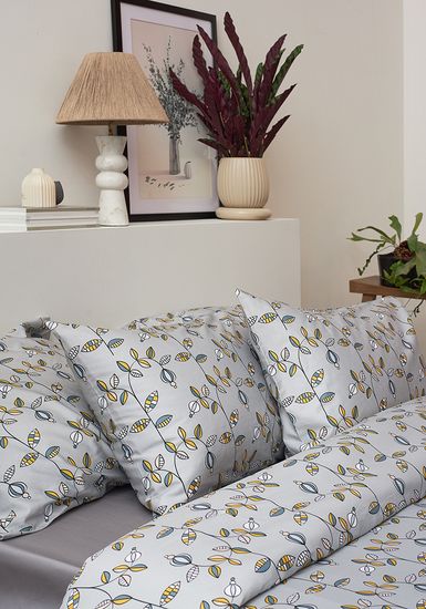 Набор наволочек "Ягоды тайги" из премиального сатина из коллекции russian north, 70х70 см