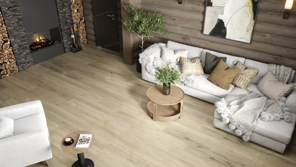 SPC ламинат Alpine Floor Дуб сливочный ABA