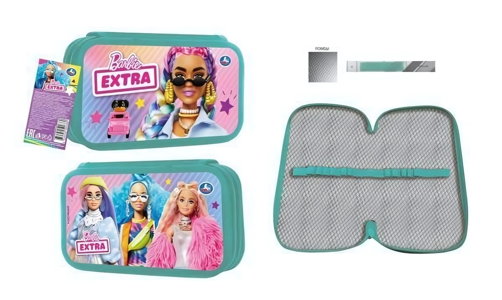 Пенал 2 секц. 190/105 большой "Барби extra" PD190-77208-BRB (Умка)