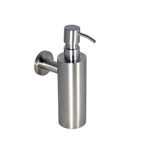 Диспенсер для мыла с кнопкой 255 мл. нерж. сталь INOX 03047.S матовый
