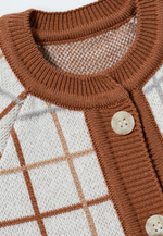 7055-332 Комбинезон вязаный (клетка)