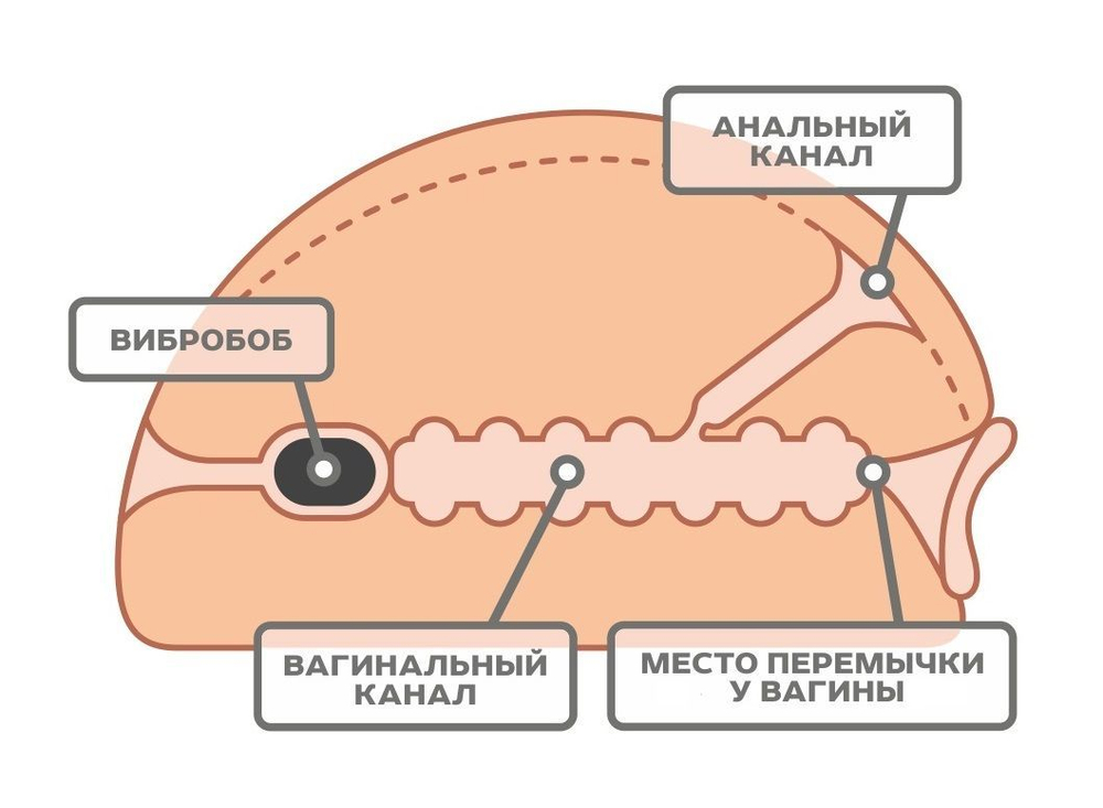 Реалистичный мастурбатор-вагина из киберкожи с вибрацией