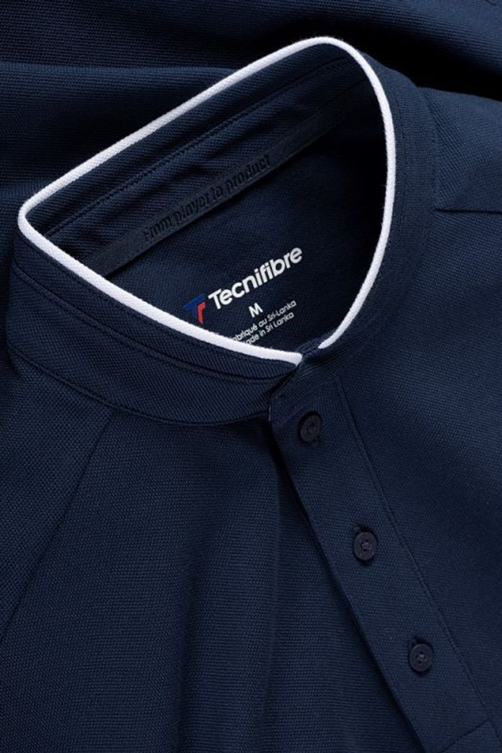 Мужское теннисное поло Tecnifibre Polo Pique 22 - небесный