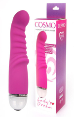 Вибромассажер "со складочками" Cosmo Lady's Dream (20 режимов ,15 см) (Цвет: фиолетовый)