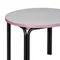 Столик кофейный ror, Ø50 см, черный/серый/розовый