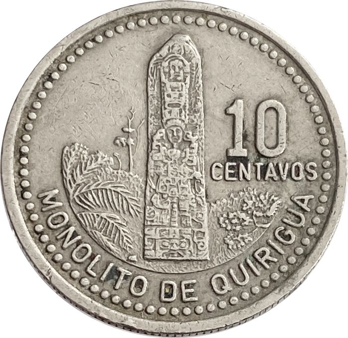 10 сентаво 1976-2008 Гватемала
