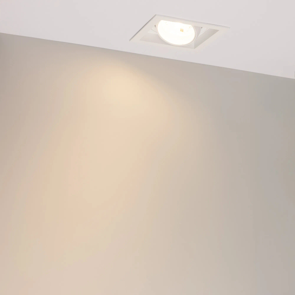 Светильник MS-VORTEX-BUILT-S140x140-30W Warm3000 (WH-WH, 50 deg, 230V) (Arlight, IP20 Металл, 5 лет) 057924