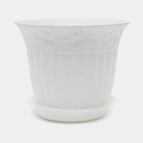 Кашпо Дубок 0,6л д130мм Белый