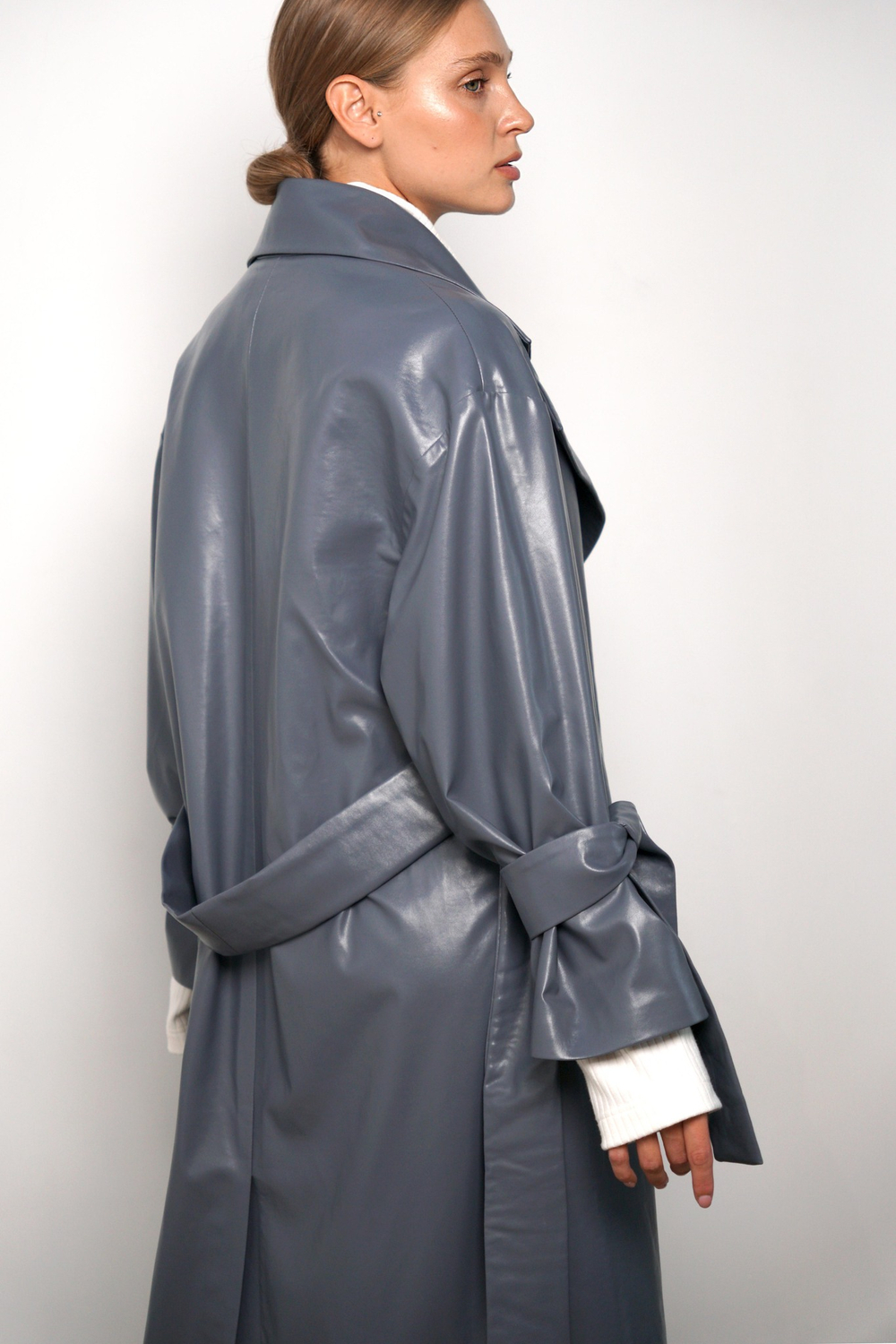 Gretta тренчкот кожаный