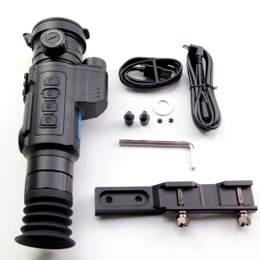 Тепловизионный прицел Longot LY650 LRF (матрица 640x512, плотность 12µm, дисплей OLED 1024x768, объектив 50мм., увел. 2,6х, дальность 2,5 км, IP67)