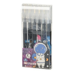 Ручка гелевая, роллер, Jiandan, чёрные чернила, серия "Космос", корпус с рисунком, 6 шт