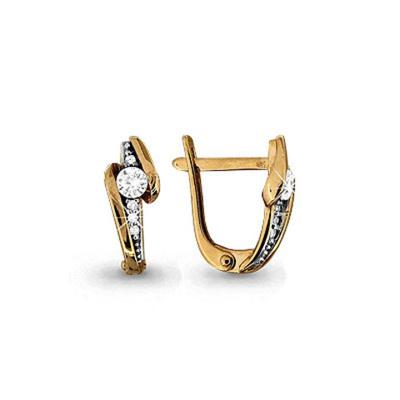 941088Ак Серьги из Золота с бриллиантами из коллекции "Elegance"