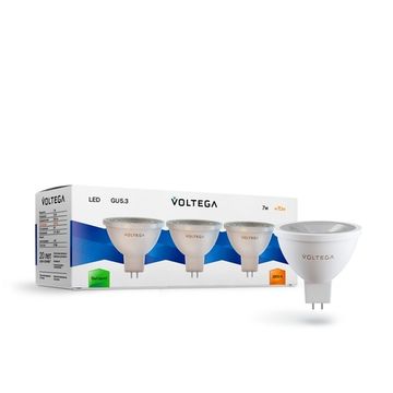 Светодиодная лампа Simple MR16 7W 2800K 38° GU5.3 3шт. (7178) VG2-S1GU5.3warm7W-set Voltega