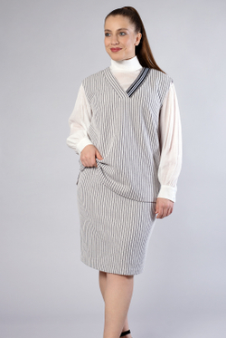 Юбка женская 3824АП, белый #77Б013824АП